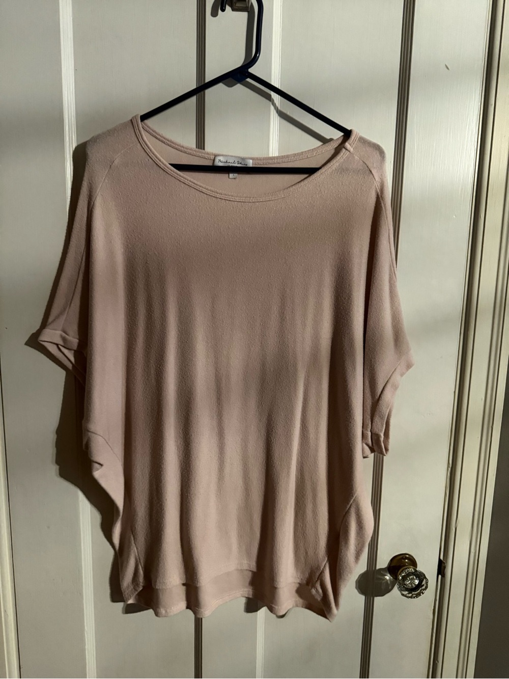 Michael Stars Blush Pink Short Sleeve Draped Tee